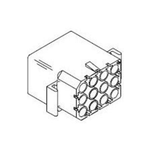 Molex .093 NYLON RECEPTACLE 199112R1 19-09-1122